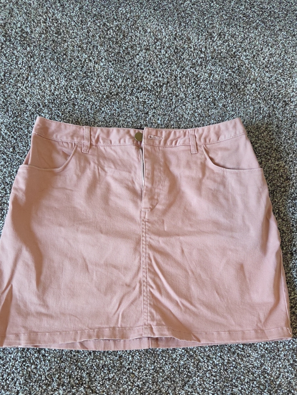 Forever 21 Dusty Rose Mini Skirt with Front Zip